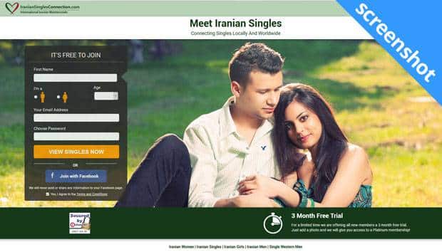 IranianSinglesConnection.com screenshot