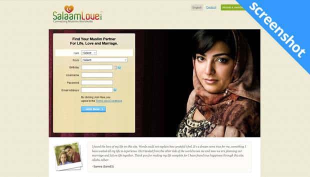 SalaamLove.com screenshot