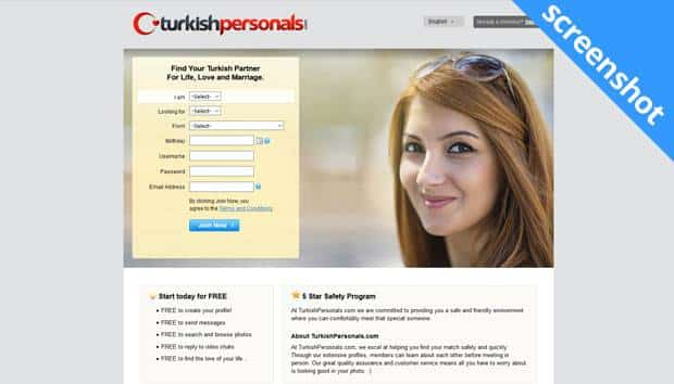 TurkishPersonals.com screenshot