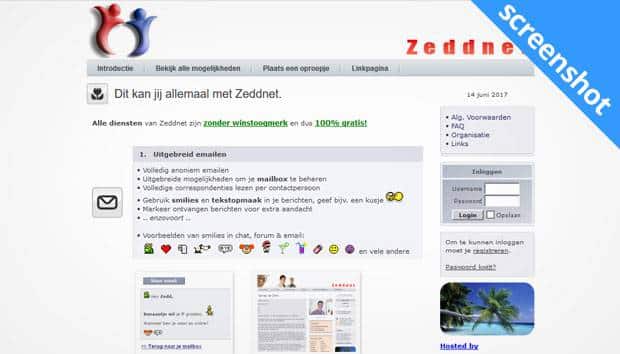 Zeddnet screenshot