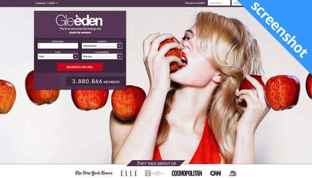 Gleeden.com screenshot