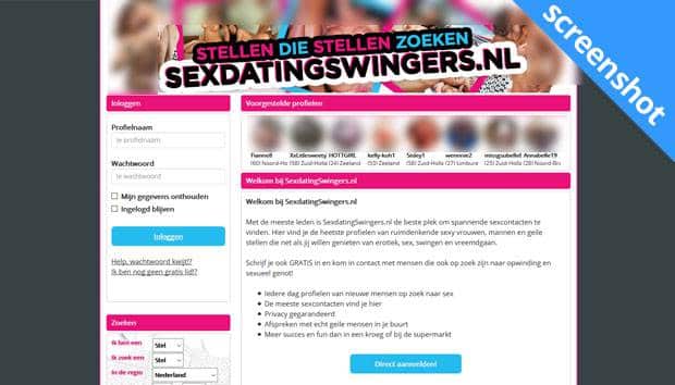 SexdatingSwingers.nl screenshot