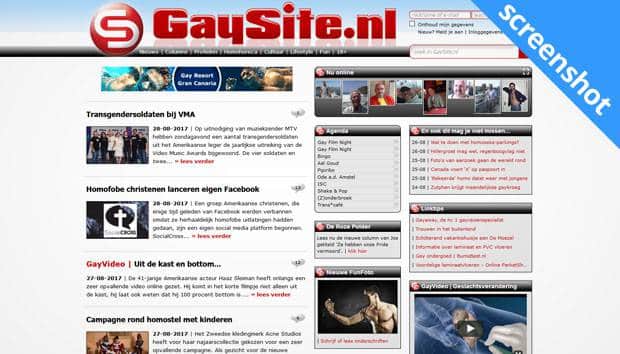 Gaysite.nl screenshot