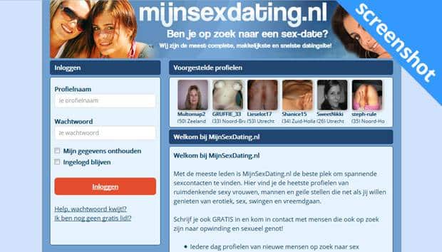 MijnSexDating.nl screenshot