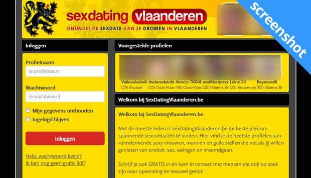 Sexdating Vlaanderen screenshot