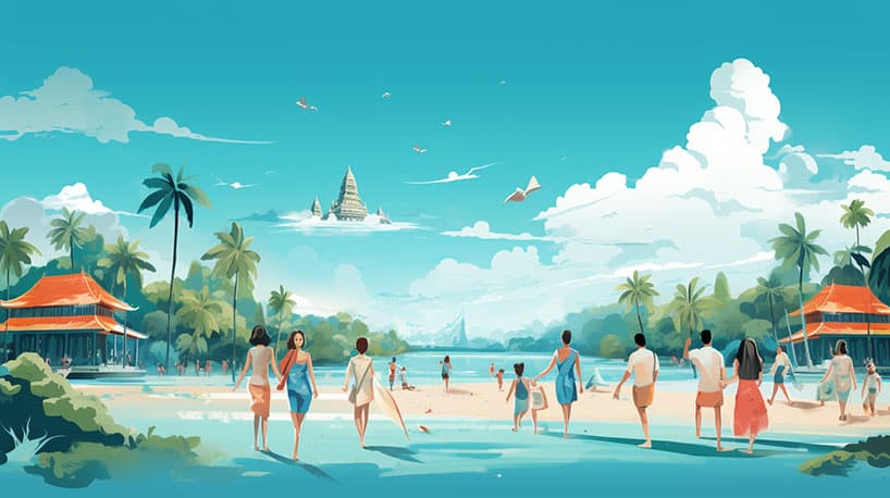alleen reizigers die de levendige cultuur van Bangkok ervaren