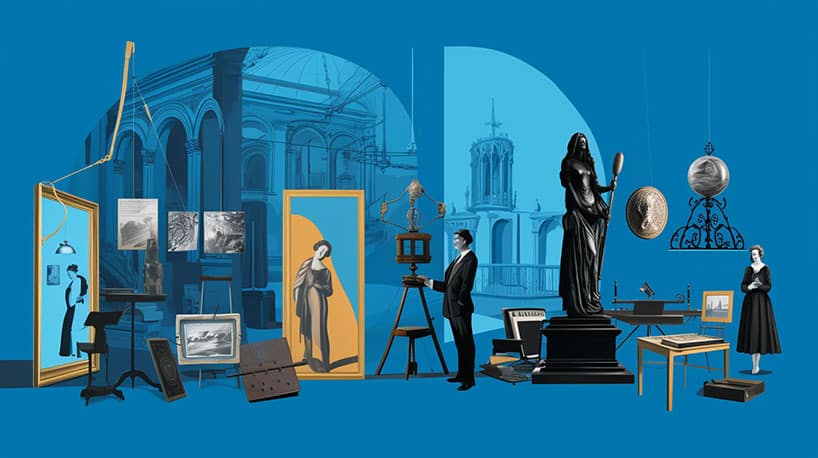 Collage van culturele aanbiedingen in Gentse musea.