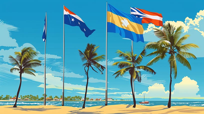 vlaggen van de Nederlandse Antillen