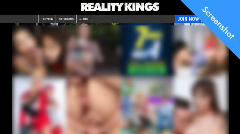 Reality Kings homepage screenshot