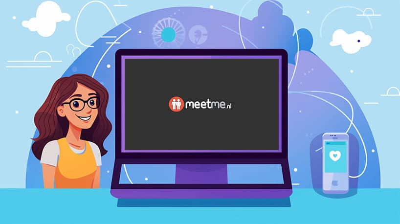 pc scherm met Meetme.nl website